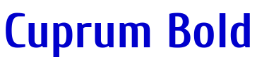 Cuprum Bold フォント